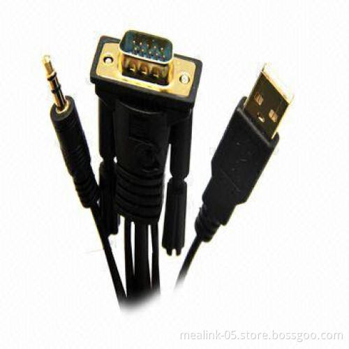 VGA + Audio + USB to HDMI Cable